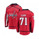 Washington Capitals #71 Kody Clark Fanatics Branded Red Home Breakaway NHL Jersey