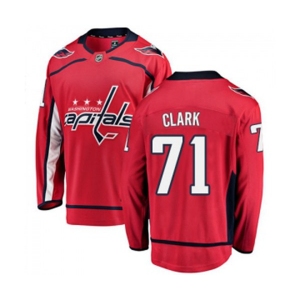 Washington Capitals #71 Kody Clark Fanatics Branded Red Home Breakaway NHL Jersey