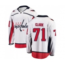 Washington Capitals #71 Kody Clark Fanatics Branded White Away Breakaway NHL Jersey