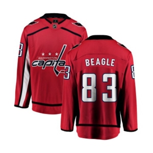 Washington Capitals #83 Jay Beagle Fanatics Branded Red Home Breakaway NHL Jersey