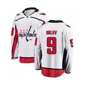 Washington Capitals #9 Dmitry Orlov Fanatics Branded White Away Breakaway NHL Jersey