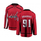 Washington Capitals #91 Tyler Graovac Fanatics Branded Red Home Breakaway NHL Jersey