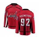 Washington Capitals #92 Evgeny Kuznetsov Fanatics Branded Red Home Breakaway NHL Jersey