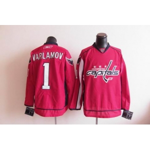 nhl jerseys washington capitals #1 varlamov red