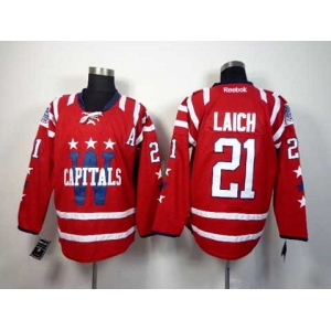 nhl jerseys washington capitals #21 laich red[2014 new]