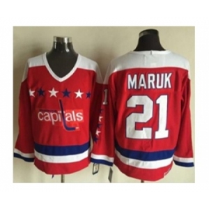 nhl jerseys washington capitals #21 maruk red[m&n][maruk]