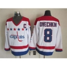 nhl jerseys washington capitals #8 ovechkin white-red[2015 new][patch C]