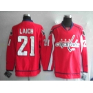 nhl washington capital #21 laich red