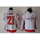 nhl washington capital #21 laich white