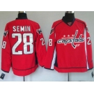 nhl washington capital #28 semin red