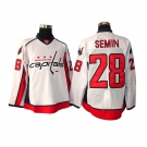 nhl washington capital #28 semin white