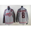 nhl washington capitals #8 alex ovechkin grey [charcoal cross check]