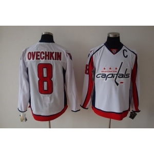 nhl washington capitals #8 alex ovechkin white[C]