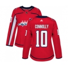 Women Adidas Washington Capitals #10 Brett Connolly Premier Red Home NHL Jersey