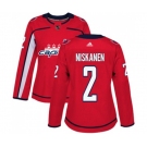 Women Adidas Washington Capitals #2 Matt Niskanen Premier Red Home NHL Jersey
