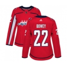 Women Adidas Washington Capitals #22 Madison Bowey Premier Red Home NHL Jersey