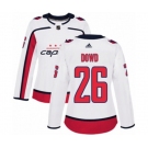 Women Adidas Washington Capitals #26 Nic Dowd Authentic White Away NHL Jersey