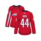 Women Adidas Washington Capitals #44 Brooks Orpik Red Home Authentic Stitched NHL Jersey