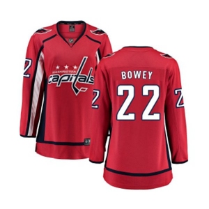 Women Washington Capitals #22 Madison Bowey Fanatics Branded Red Home Breakaway NHL Jersey