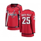 Women Washington Capitals #25 Devante Smith-Pelly Fanatics Branded Red Home Breakaway NHL Jersey