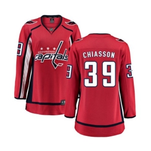 Women Washington Capitals #39 Alex Chiasson Fanatics Branded Red Home Breakaway NHL Jersey