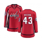 Women Washington Capitals #43 Tom Wilson Fanatics Branded Red Home Breakaway NHL Jersey