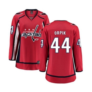 Women Washington Capitals #44 Brooks Orpik Fanatics Branded Red Home Breakaway NHL Jersey