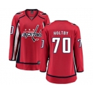 Women Washington Capitals #70 Braden Holtby Fanatics Branded Red Home Breakaway NHL Jersey