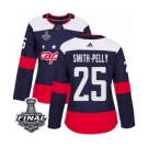 Women's Adidas Washington Capitals #25 Devante Smith-Pelly Authentic Navy Blue 2018 Stadium Series 2018 Stanley Cup Final NHL Jersey