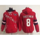 women nhl jerseys washington capitals #8 ovechkin red[pullover hooded sweatshirt]