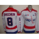 women nhl jerseys washington capitals #8 ovechkin white(winter classic)