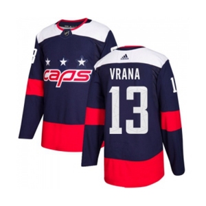 Youth Adidas Washington Capitals #13 Jakub Vrana Authentic Navy Blue 2018 Stadium Series NHL Jersey