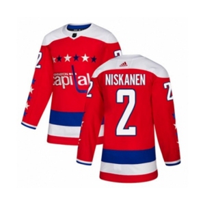 Youth Adidas Washington Capitals #2 Matt Niskanen Premier Red Alternate NHL Jersey