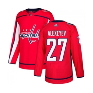 Youth Adidas Washington Capitals #27 Alexander Alexeyev Premier Red Home NHL Jersey
