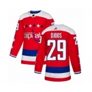 Youth Adidas Washington Capitals #29 Christian Djoos Authentic Red Alternate NHL Jersey