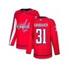 Youth Adidas Washington Capitals #31 Philipp Grubauer Red Home Authentic Stitched NHL Jersey