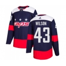 Youth Adidas Washington Capitals #43 Tom Wilson Authentic Navy Blue 2018 Stadium Series NHL Jersey