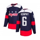 Youth Adidas Washington Capitals #6 Michal Kempny Authentic Navy Blue 2018 Stadium Series NHL Jersey