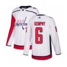 Youth Adidas Washington Capitals #6 Michal Kempny Authentic White Away NHL Jersey