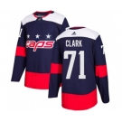 Youth Adidas Washington Capitals #71 Kody Clark Authentic Navy Blue 2018 Stadium Series NHL Jersey