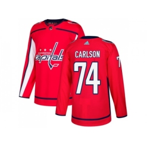 Youth Adidas Washington Capitals #74 John Carlson Red Home Authentic Stitched NHL Jersey