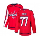 Youth Adidas Washington Capitals #77 T.J. Oshie Premier Red Home NHL Jersey