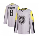 Youth Adidas Washington Capitals #8 Alex Ovechkin Authentic Gray 2018 All-Star Metro Division NHL Jersey