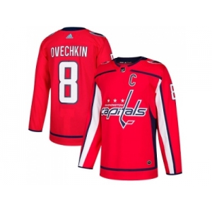 Youth Adidas Washington Capitals #8 Alex Ovechkin Red Home Authentic Stitched NHL Jersey