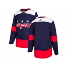 Youth Adidas Washington Capitals Blank Navy Authentic 2018 Stadium Series Stitched NHL Jersey