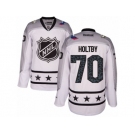 Youth Reebok Washington Capitals #70 Braden Holtby Authentic White Metropolitan Division 2017 All-Star NHL Jersey