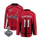 Youth Washington Capitals #11 Mike Gartner Fanatics Branded Red Home Breakaway 2018 Stanley Cup Final NHL Jersey
