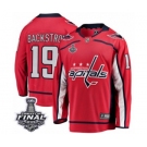 Youth Washington Capitals #19 Nicklas Backstrom Fanatics Branded Red Home Breakaway 2018 Stanley Cup Final NHL Jersey