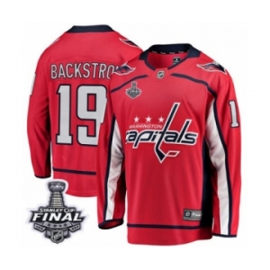 Youth Washington Capitals #19 Nicklas Backstrom Fanatics Branded Red Home Breakaway 2018 Stanley Cup Final NHL Jersey