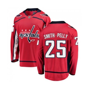 Youth Washington Capitals #25 Devante Smith-Pelly Fanatics Branded Red Home Breakaway NHL Jersey